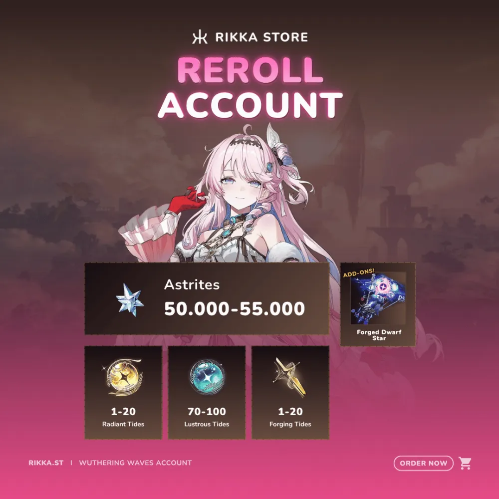☆ NA | Denia + Signature + 50000+ Astrites | Reroll Account | DM for Catalog