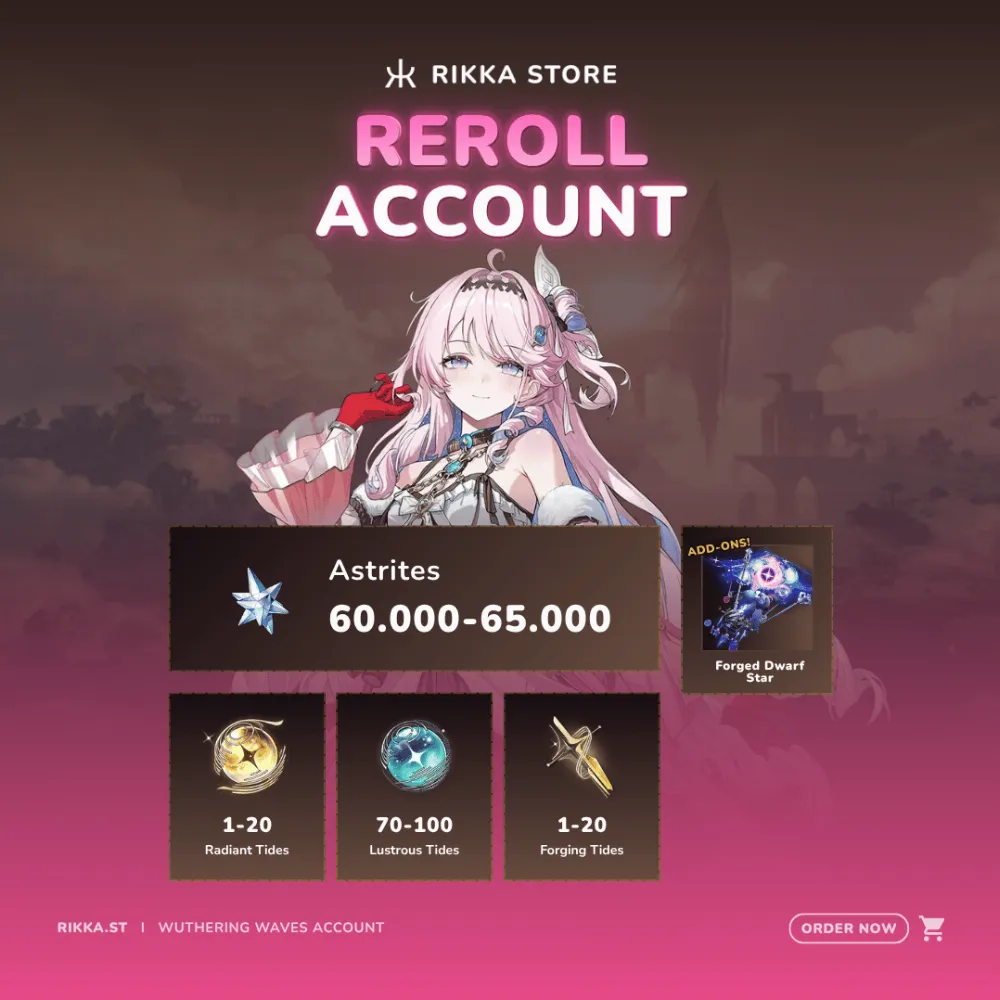 ☆ NA | Denia + Signature + 60000+ Astrites | Reroll Account | DM for Catalog