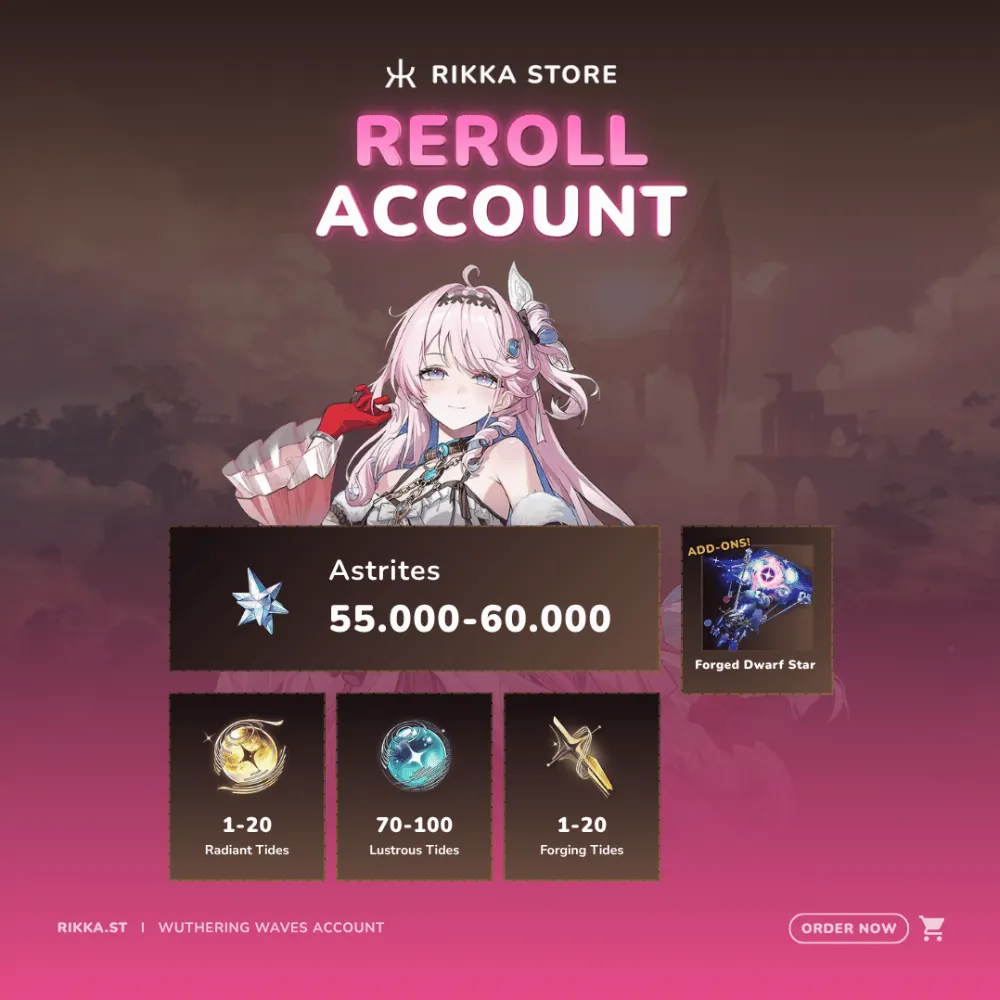 ☆ EU | Denia + Signature + 55000+ Astrites | Reroll Account | DM for Catalog