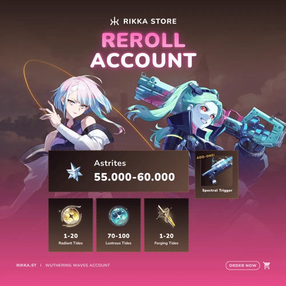 ☆ EU | Lucy + Signature + Rebecca + 55000+ Astrites | Reroll Account | DM for Catalog