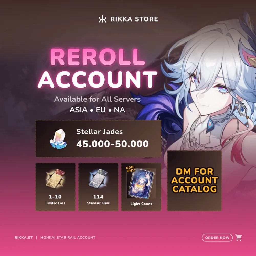 ☆ ASIA | Yao Guang + Signature + 45000+ Stellar Jades + 120+ Standard Pass | Reroll Account