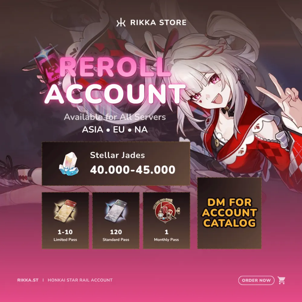 ☆ ASIA | Sparxie + 40000+ Stellar Jades + 120 Standard Pass | Reroll Account