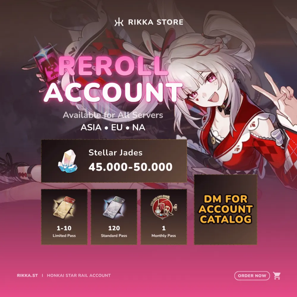 ☆ ASIA | Sparxie + 45000+ Stellar Jades + 120 Standard Pass | Reroll Account