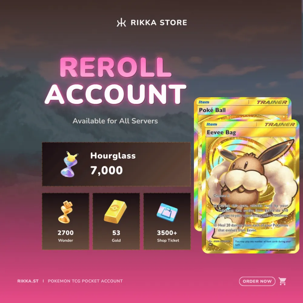 ☆ Global | 3185 Pulls | Crown PokeBall + Crown Eevee Bag |7000 Pack Hourglass,2700 Wonderglass,