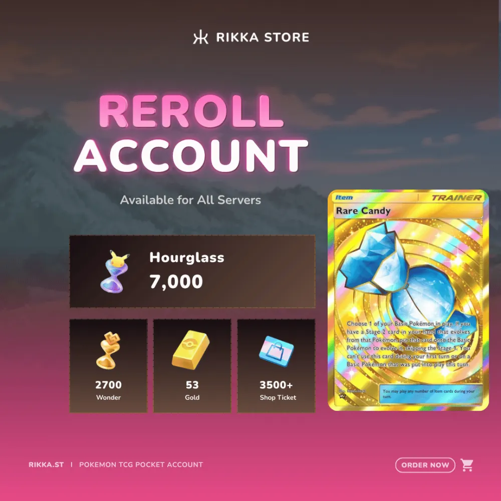 ☆ Global | 3185 Pulls | 1x Crown Rare Candy | 7000 Pack Hourglass, 2700 Wonderglass, 53 Gold