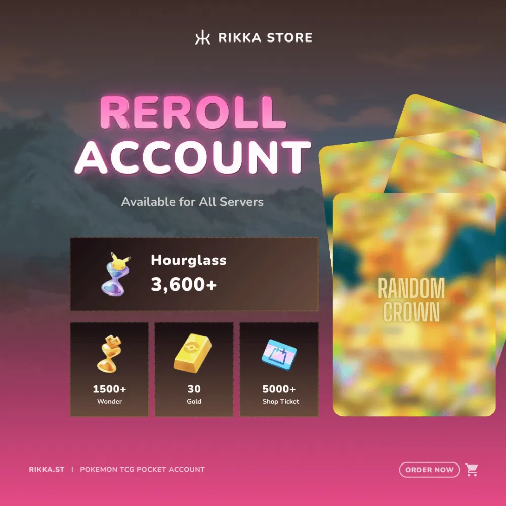 ☆ Global | 3x Random Crown | 5000+ Pack Hourglass, 1500+ Wonderglass, 50 Gold, 7000+ Shop Ticket