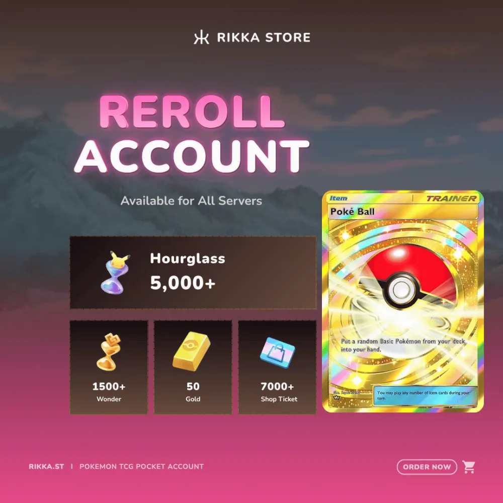 ☆ Global | 1x Crown PokeBall | 5000+ Pack Hourglass, 1500+ Wonderglass, 50 Gold | DM for Catalog