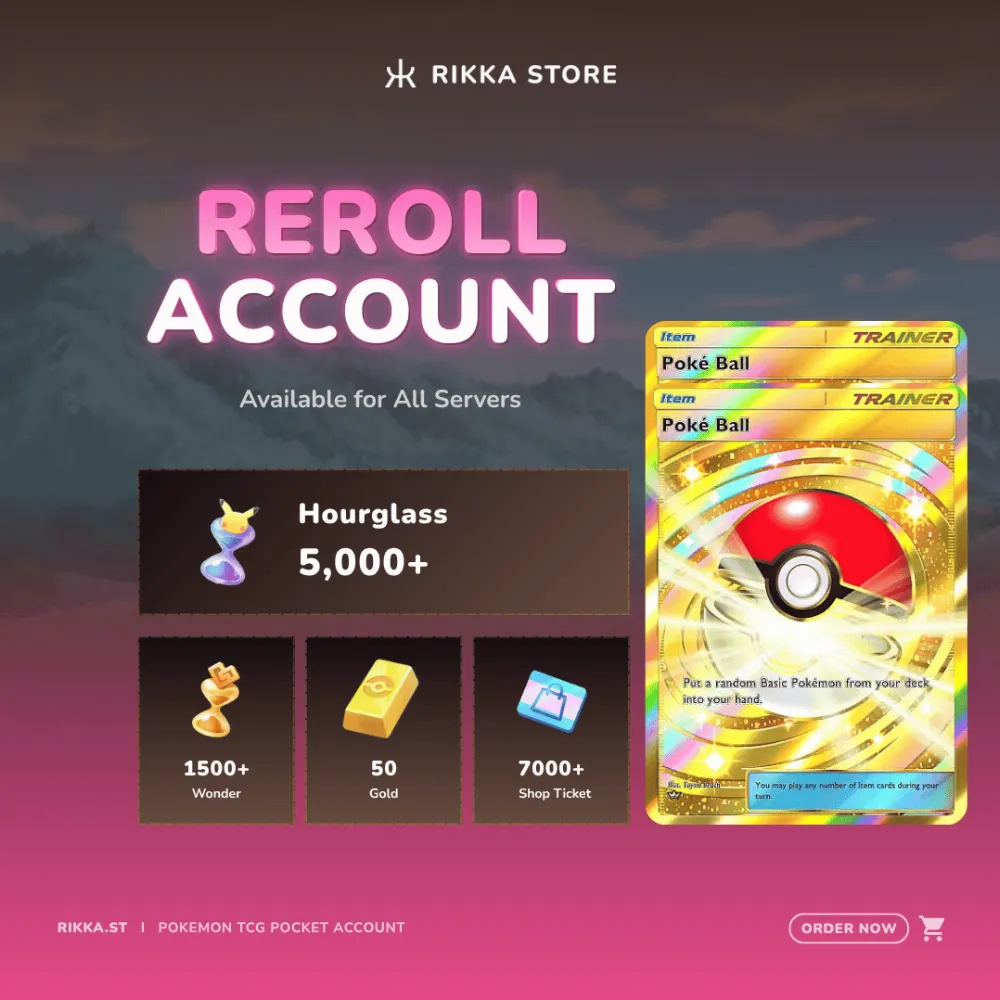 ☆ Global | 2x Crown PokeBall | 5000+ Pack Hourglass, 1500+ Wonderglass, 50 Gold | DM for Catalog