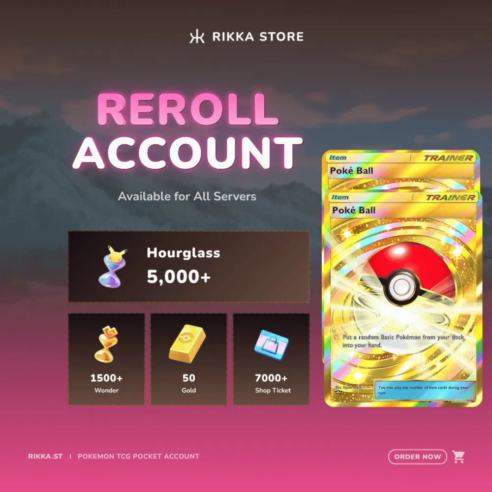 ☆ Korea | 2x Crown PokeBall | 5000+ Pack Hourglass, 1500+ Wonderglass, 50 Gold | DM for Catalog