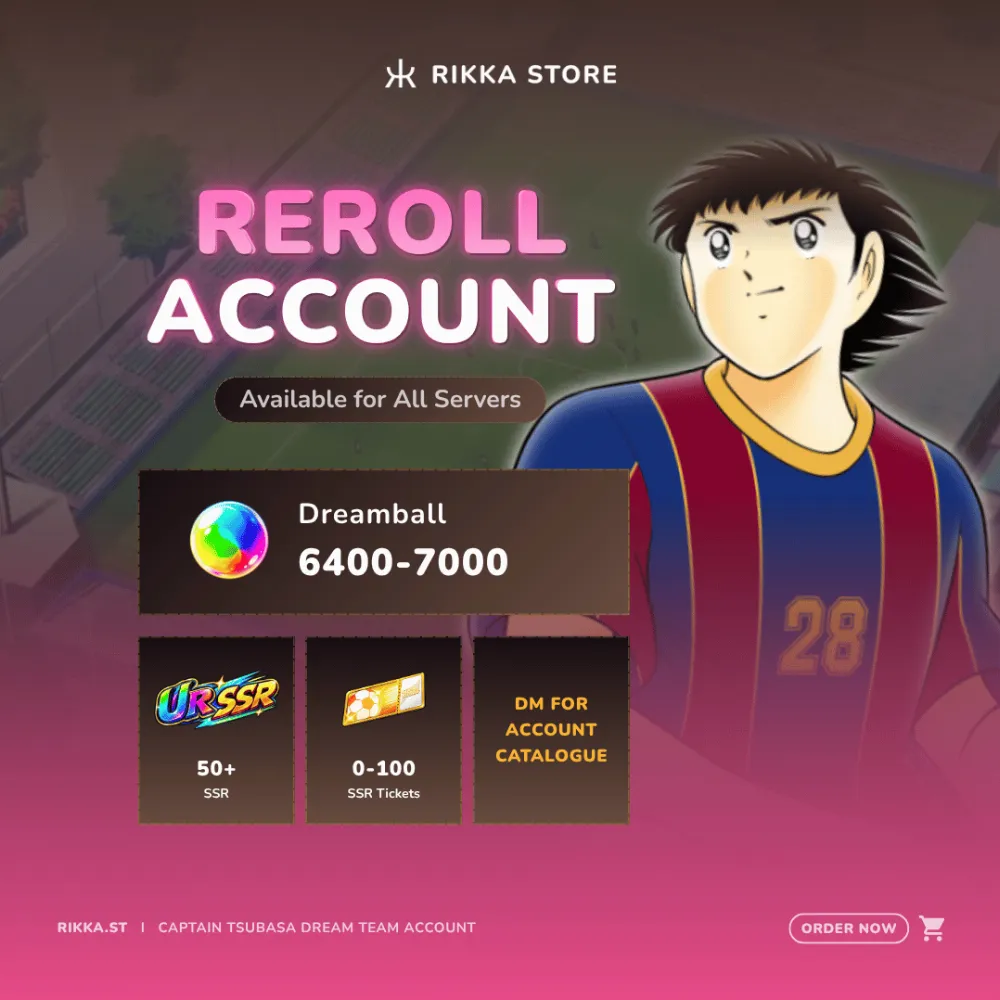 ☆ Global | 6400-7000 Dreamball + 50+ SSR + 0-100 SSR Tickets | Reroll Account