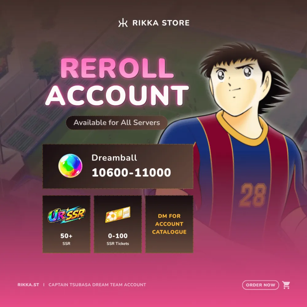 ☆ Global | 10600+ Dreamball + 50+ SSR + 0-100 SSR Tickets | Reroll Account