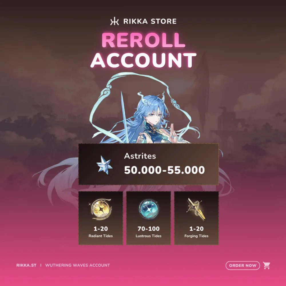 ☆ ASIA | Qingxiao + 50000+ Astrites | Reroll Account | DM For Catalog