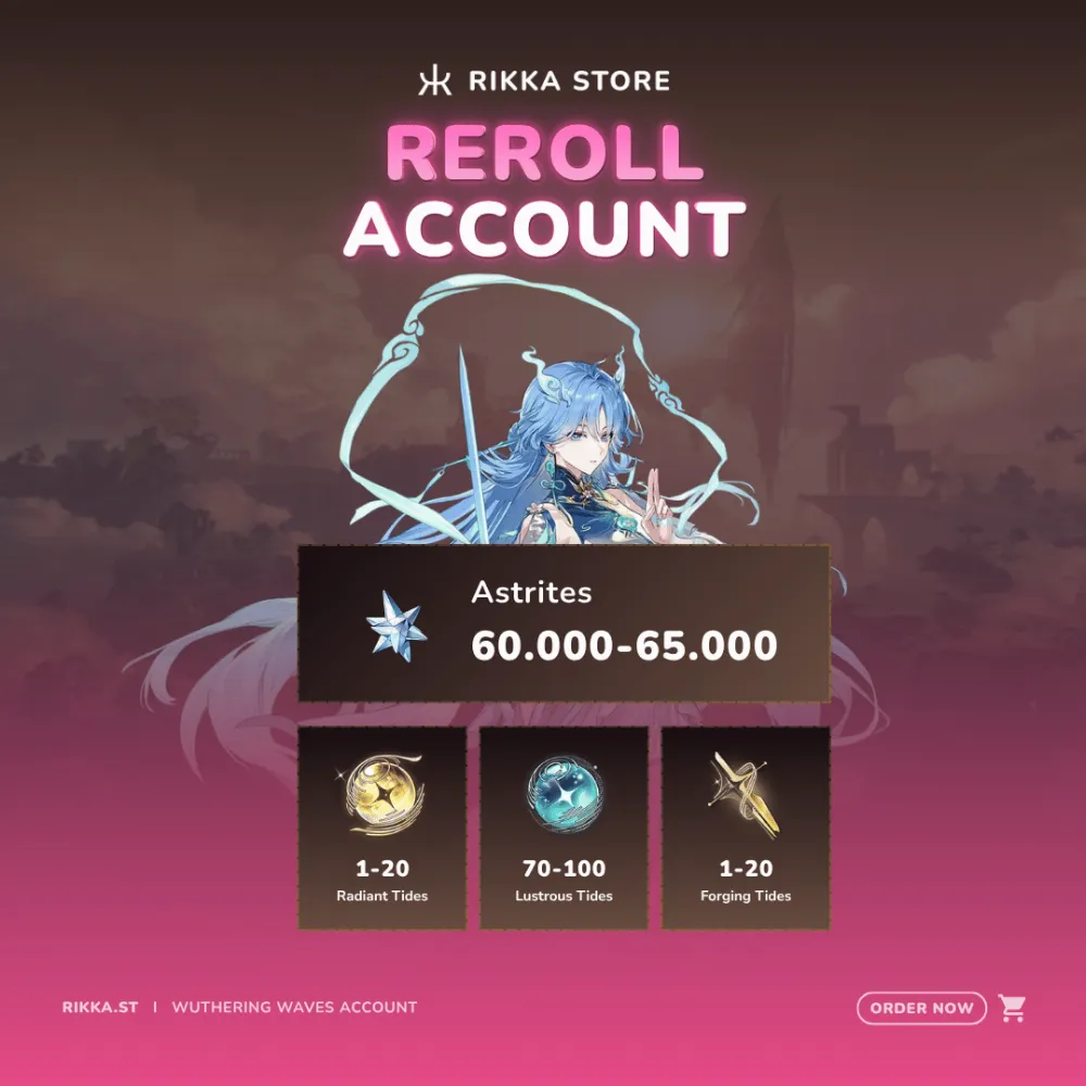 ☆ ASIA | Qingxiao + 60000+ Astrites | Reroll Account | DM For Catalog