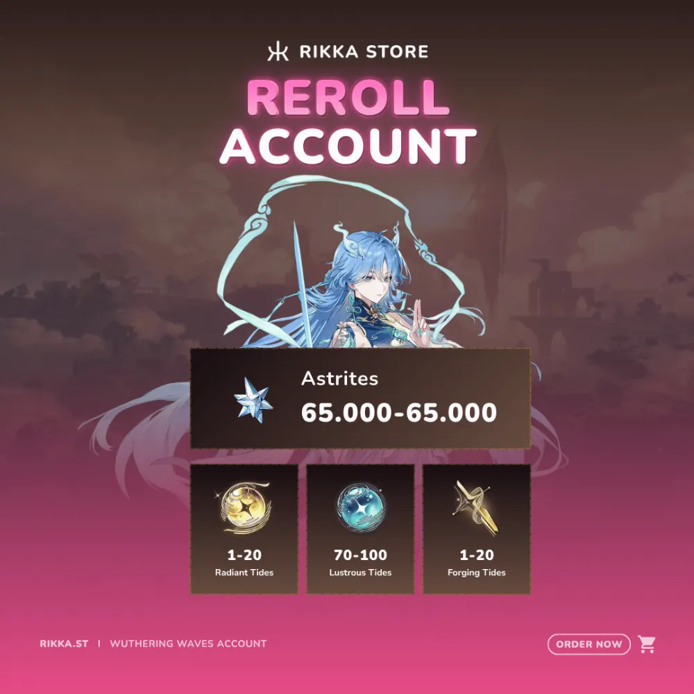 ☆ ASIA | Qingxiao + 65000+ Astrites | Reroll Account | DM For Catalog
