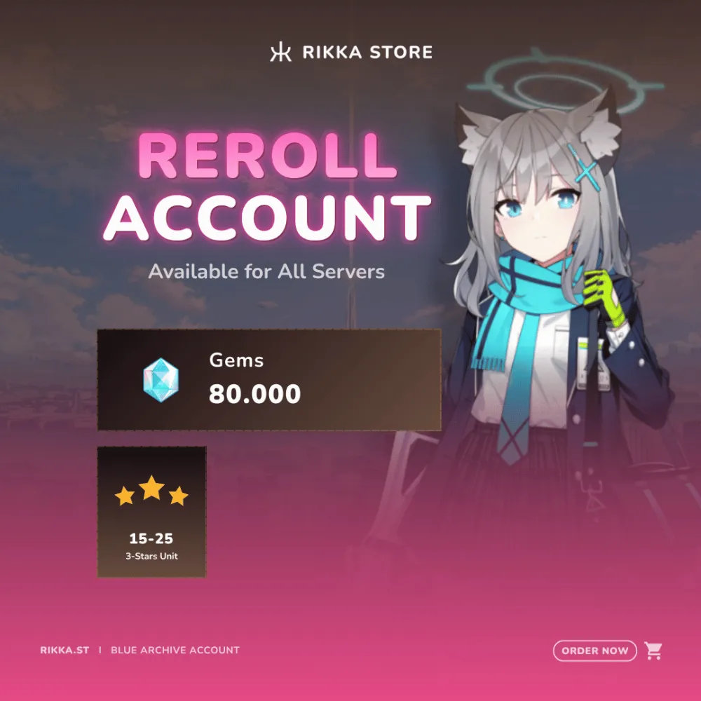 ☆ Global | 80000 Gems | 15-25 3☆ Units (Including 3-6 Limited Units) | Nexon Account