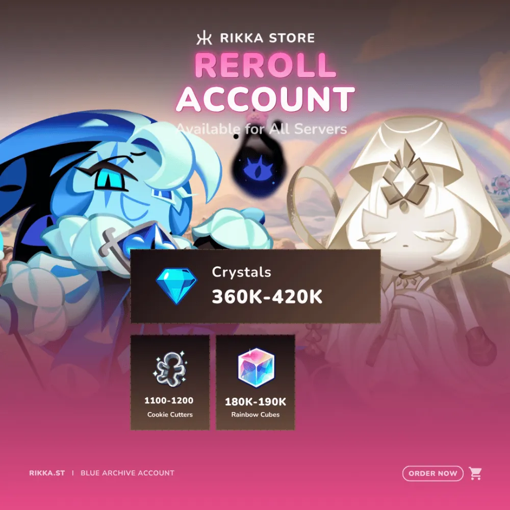 ☆ Dark Cacao | Shadow Milk Cookie + Mystic Flour Cookie + 360K-420K Crystals + 1100-1200 Cookie