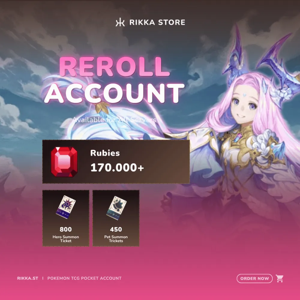 ☆ Global-HMT | 170000+ Rubies, 800x Hero Tickets, 450x Pet Tickets | Teo + 15x Random Legendary