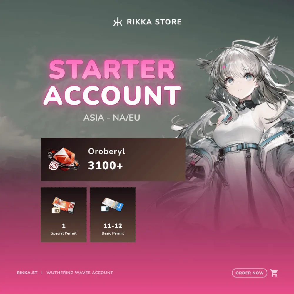 ☆ Asia | 3100 Oroberyl + 11-12 HH Permit + 1x HH 10x Permit | Lv 2 Starter Account | DM for Catalog