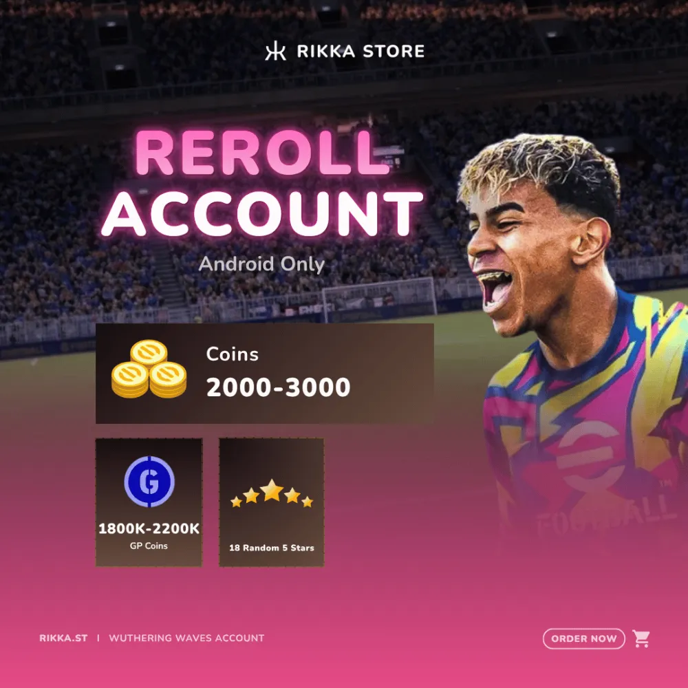 ☆ Android | 2000+ Coins | 1,800,000-2,200,000 GP | 18 Random 5-Star Players | DM for Catalog