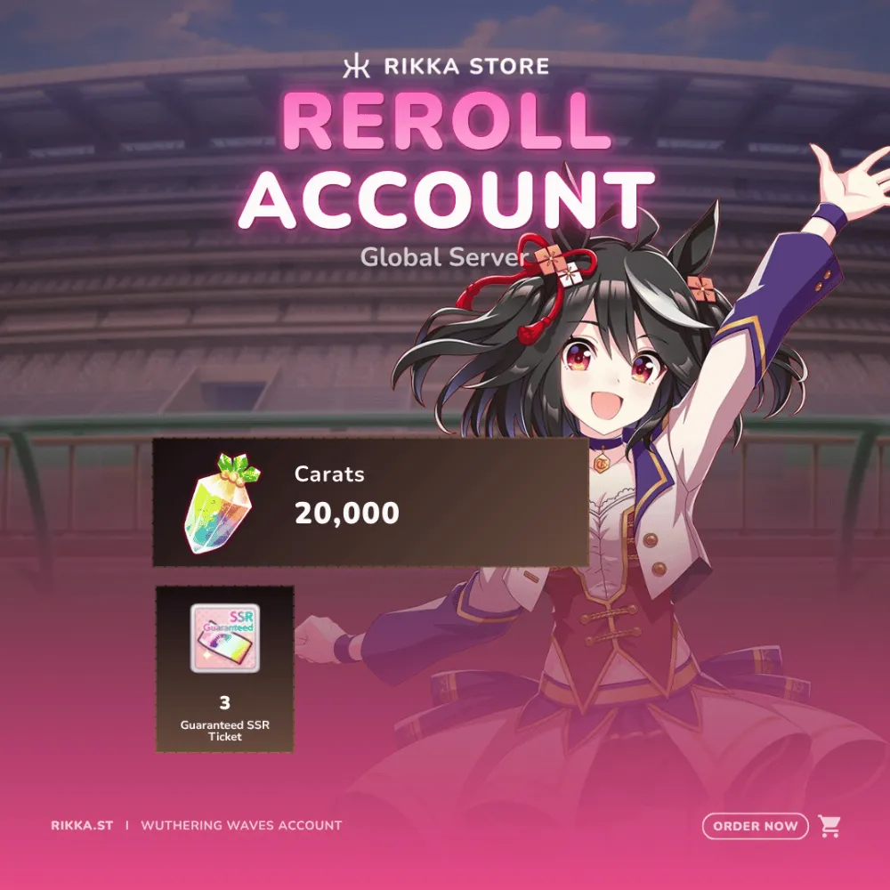 ☆ Global | 20000 Carrats | MLB Kitasan Black SSR | 3x Guaranteed SSR Ticket | DM For Catalog