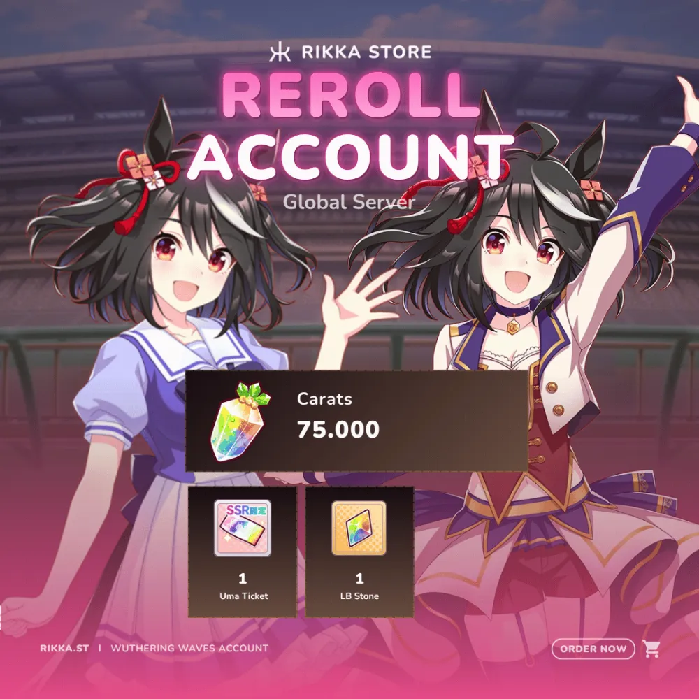 ☆ Global | 75000 Carrats | MLB Kitasan Black SSR + Kitasan Black (Festival) | 1x 3☆ Uma Ticket