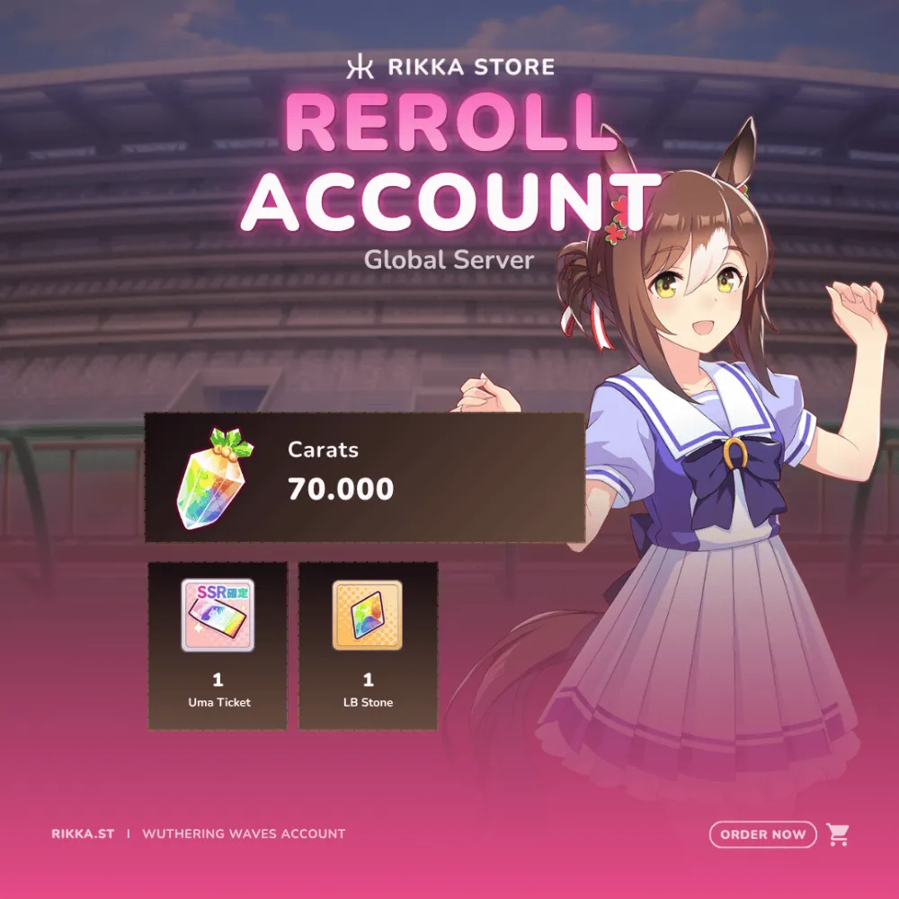 ☆ Global | 70000 Carrats | MLB Fine Motion SSR | 1x 3☆ Uma Ticket | 1x LB Stone | DM For Catalog