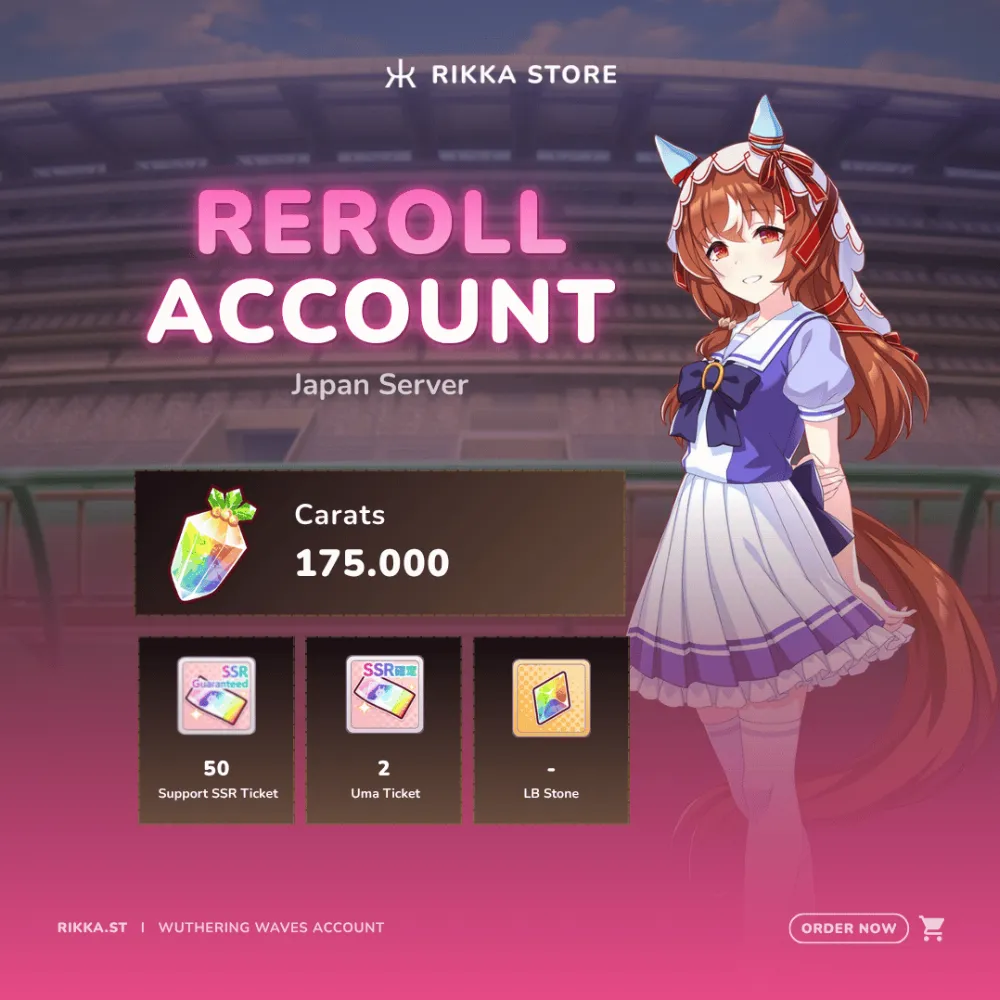 ☆ Japan | 175000 Carrats | MLB Still in Love SSR | 50 SSR Support Cards | 2x 3☆ Uma Ticket
