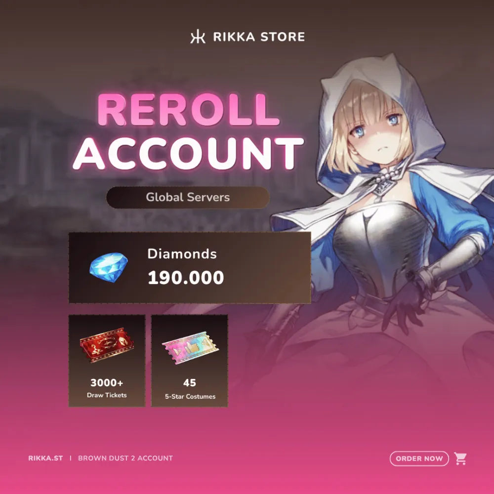 ☆ Global | 190000+ Dia | 3000+ Tix | 8-20 Limited | 45+ 5☆ Costumes | UR Gear | DM for Catalog