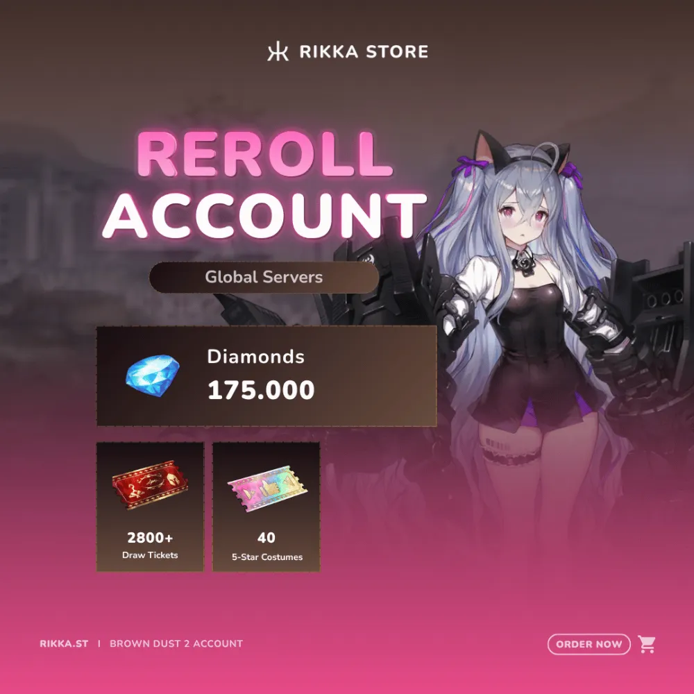 ☆ Global | 175000+ Dia | 2800 Tix | +5 Celebrity Bunny Girl Rou | 8-20 Limited | 40+ 5☆