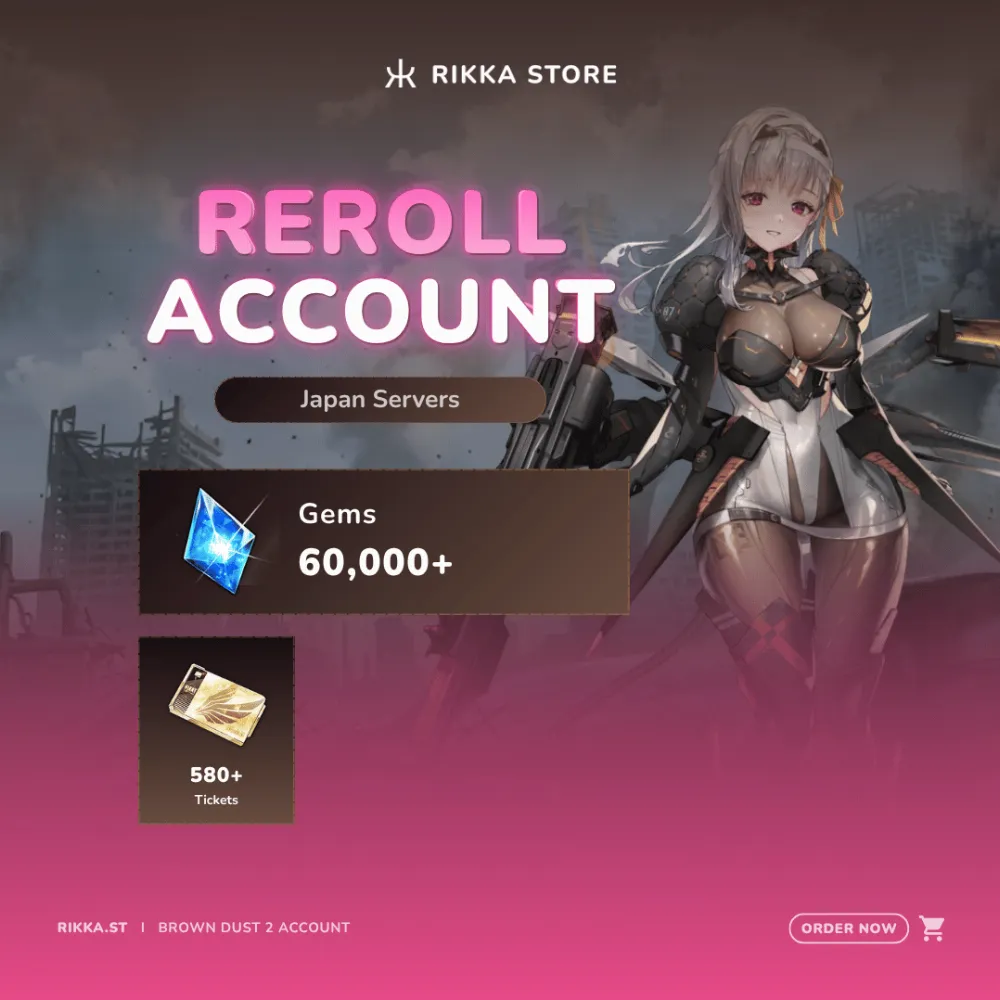 ☆ Japan | 60000+ Gems | 580+ Tickets | 780+ Pulls | Modernia + 11-15x SSR | Reroll | DM for Catalog