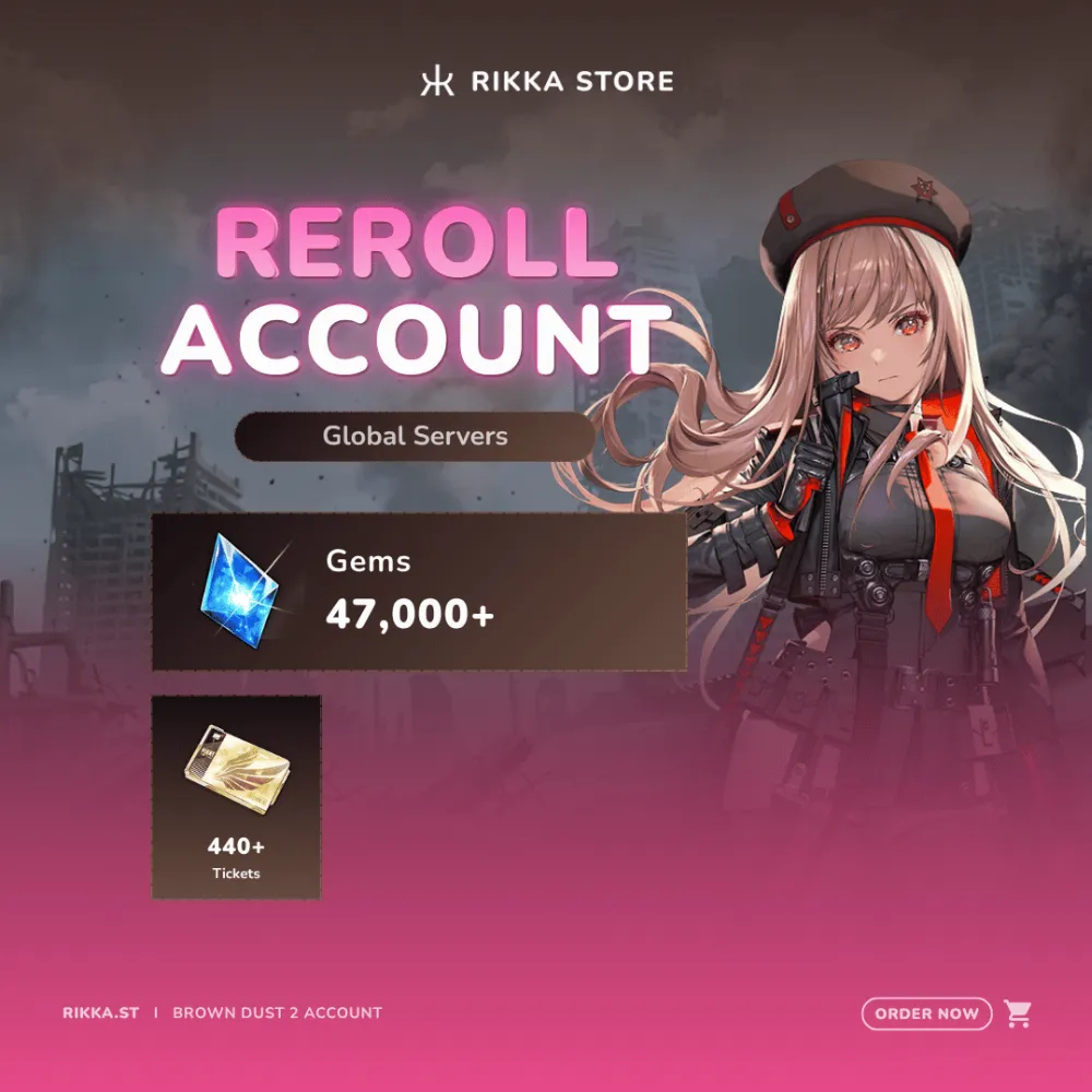 ☆ Global | 47000+ Gems | 440+ Tickets | 8-13x SSR | Reroll Account | DM for Catalog