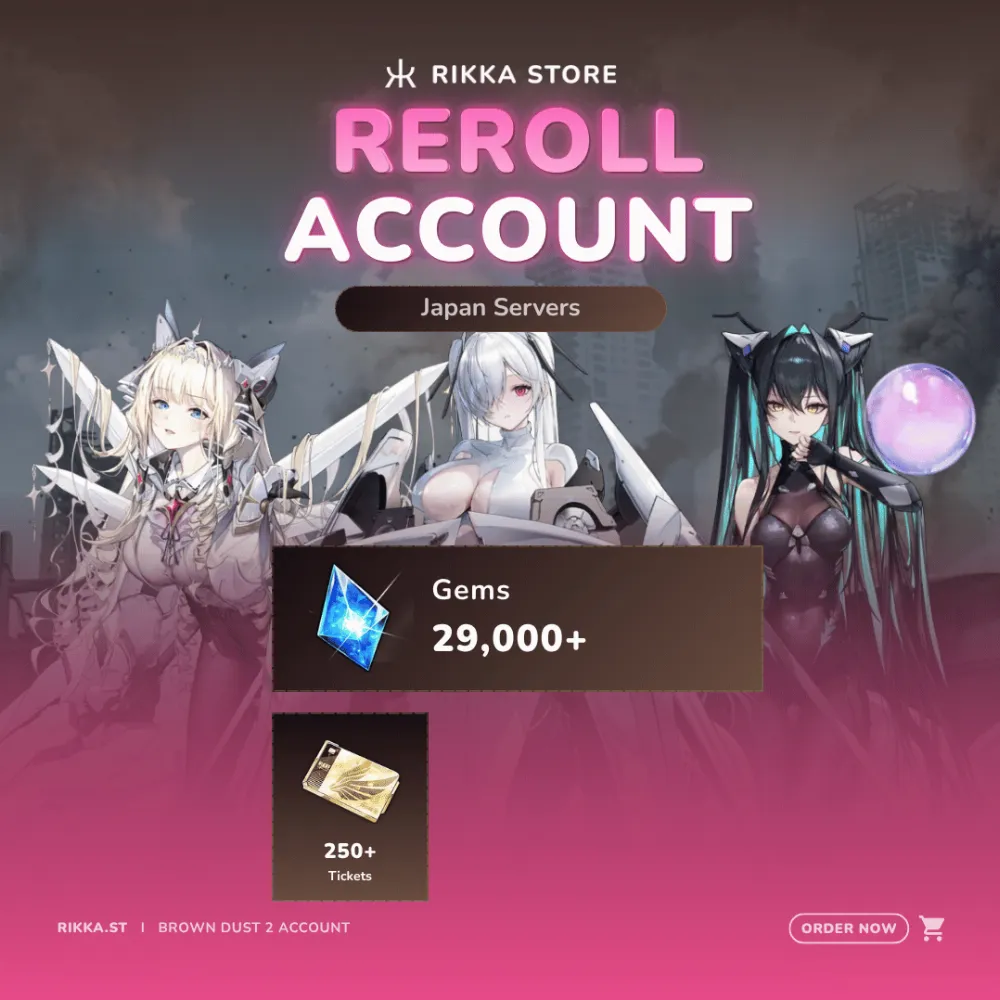 ☆ Japan | 29000+ Gems | 250+ Tickets | Crown + Cinderella + Siren + 16-20x SSR | Reroll