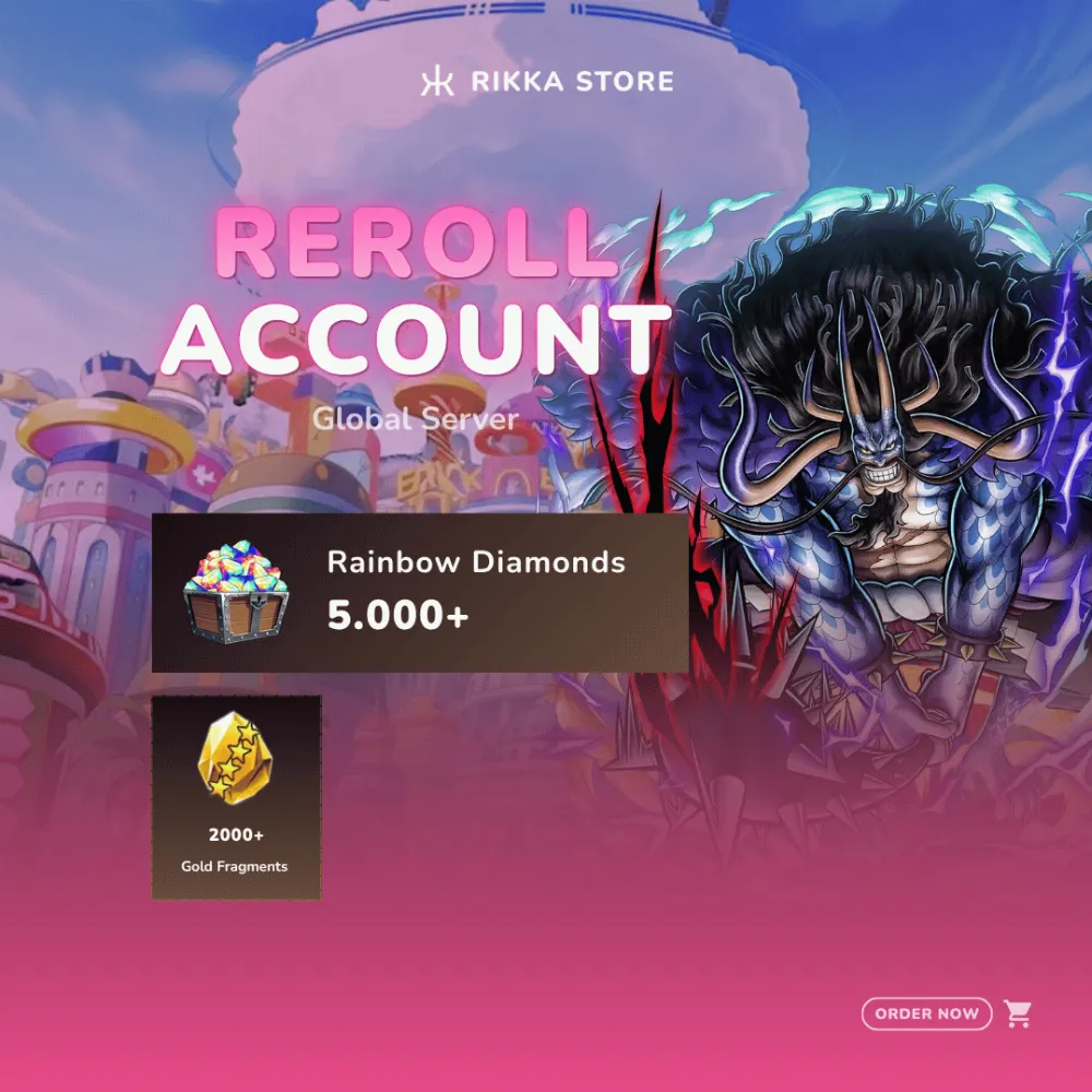 ☆ Global Android | EX Strongest Creature Kaido | 5000+ Rainbow Diamonds | 2000+ Gold Fragments