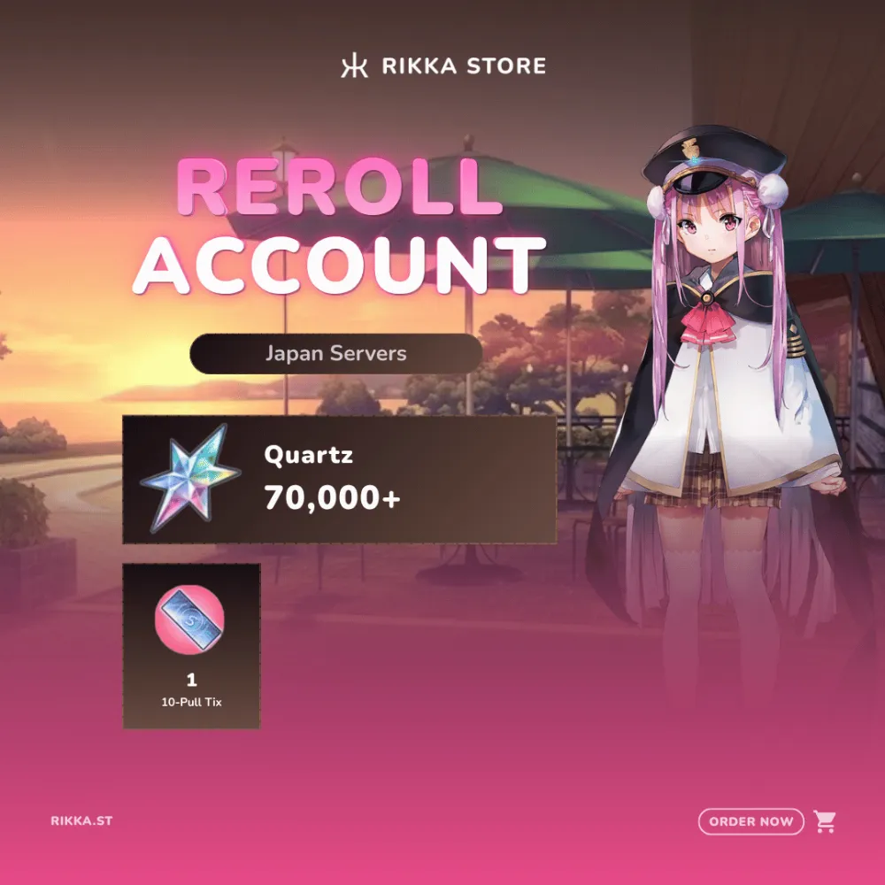 ☆ Japan | 70000+ Quartz | 1x 10-Pull Tix | 8-20x SS | Tama Kunimi (Nightmare) | Reroll Account