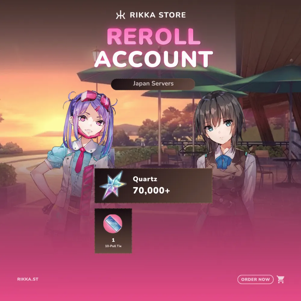 ☆ Japan | 70000+ Quartz | 1x 10-Pull Tix | 8-20x SS | Mion Iroha + Seira Aoi | Reroll Account