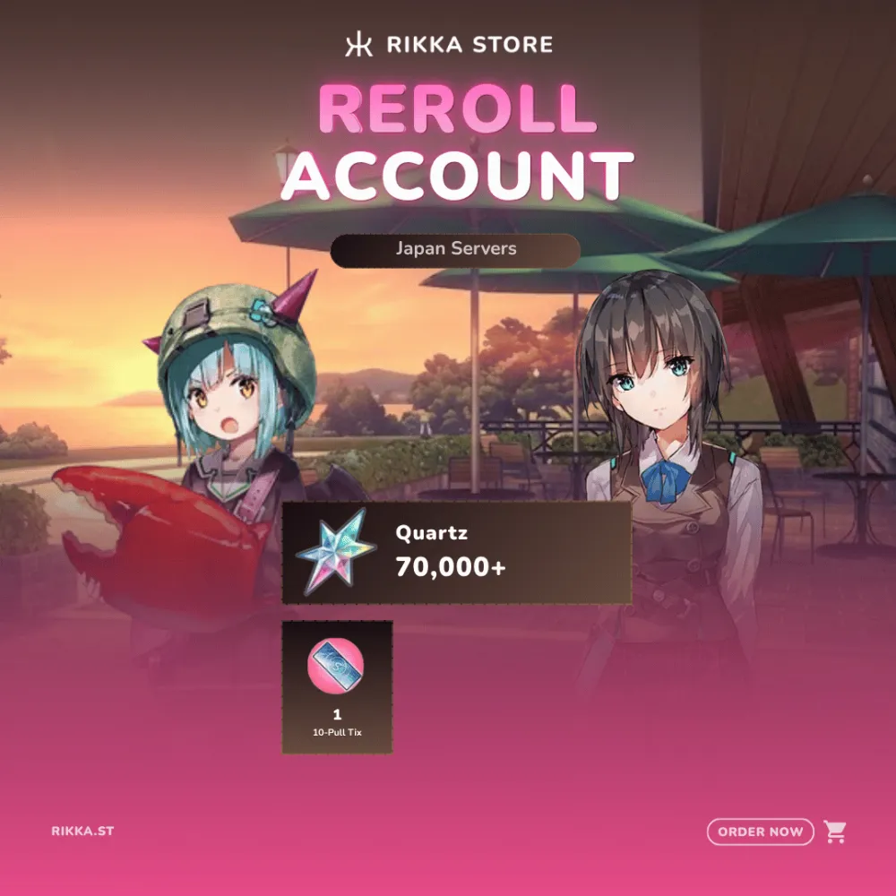☆ Japan | 70000+ Quartz | 1x 10-Pull Tix | 8-20x SS | Yayoi Toyogo + Seira Aoi | Reroll Account