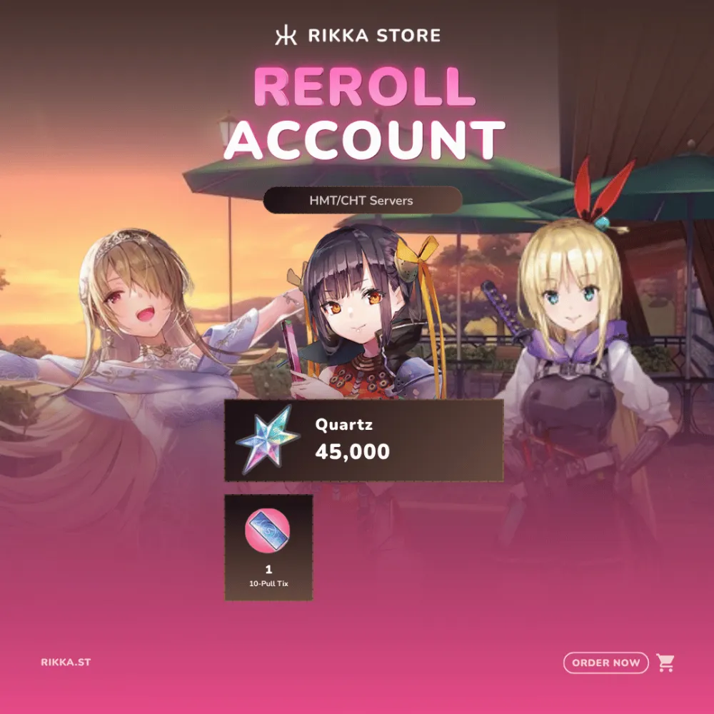 ☆ Taiwan | 45000 Quartz | 15-25x SS | Ruka (Songstress) + Li Yingxia + Adelheid | Reroll