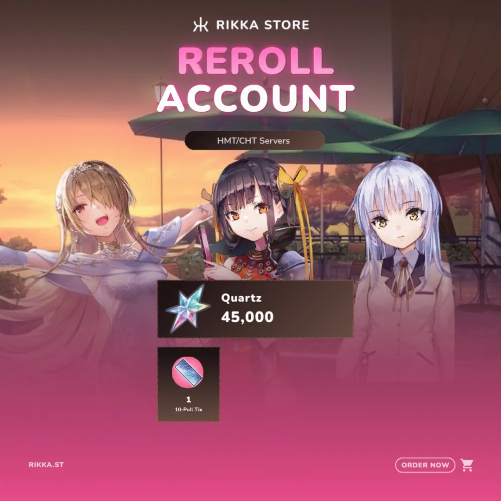 ☆ Taiwan | 45000 Quartz | 15-25x SS | Ruka (Songstress) + Li Yingxia + Kanade | Reroll