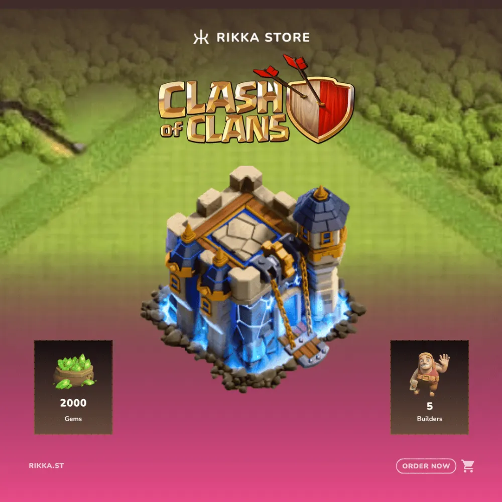 ☆ Global | Rushed TH18 | 5 Builders | 2000 Gems | 2-3 Epic Equip