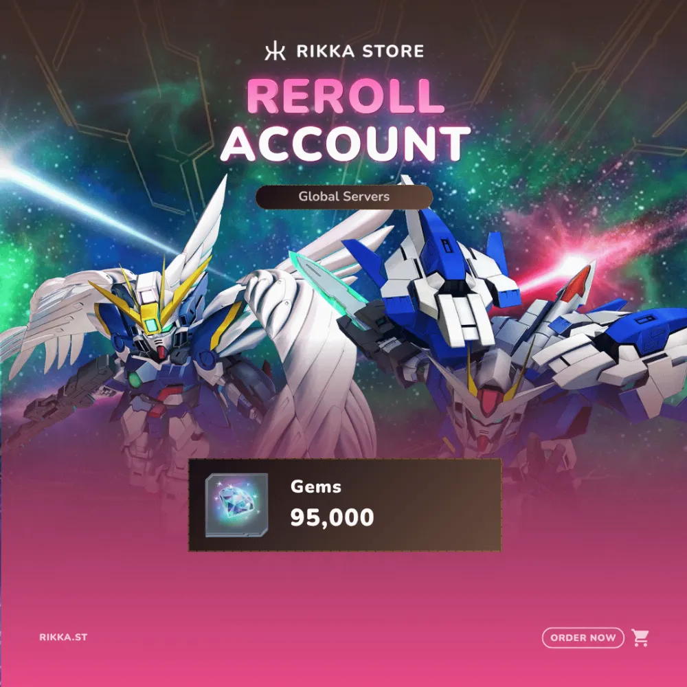 ☆ Global | 4x Wing Gundam + 4x 00 Gundam | 95000 Gems | DM for Catalog
