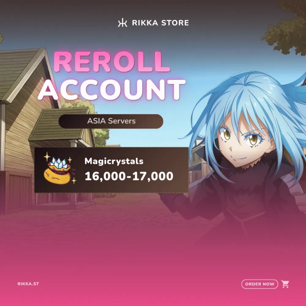 ☆ ASIA | Android | 16000+ Magicrystals | 70x Random 5☆ Characters | Reroll Account