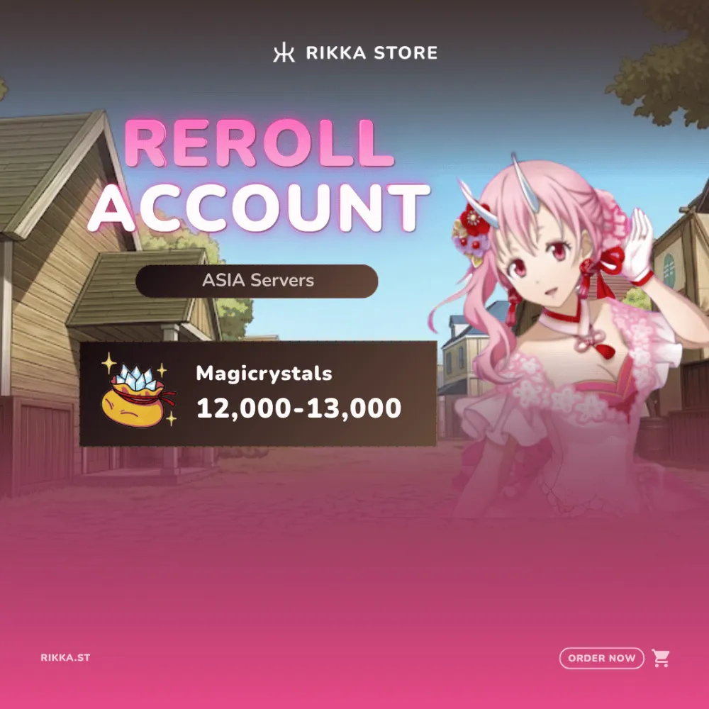 ☆ ASIA | Android | Bride Shuna | 12000+ Magicrystals | 22-25x Random 5☆ Characters | Reroll Account