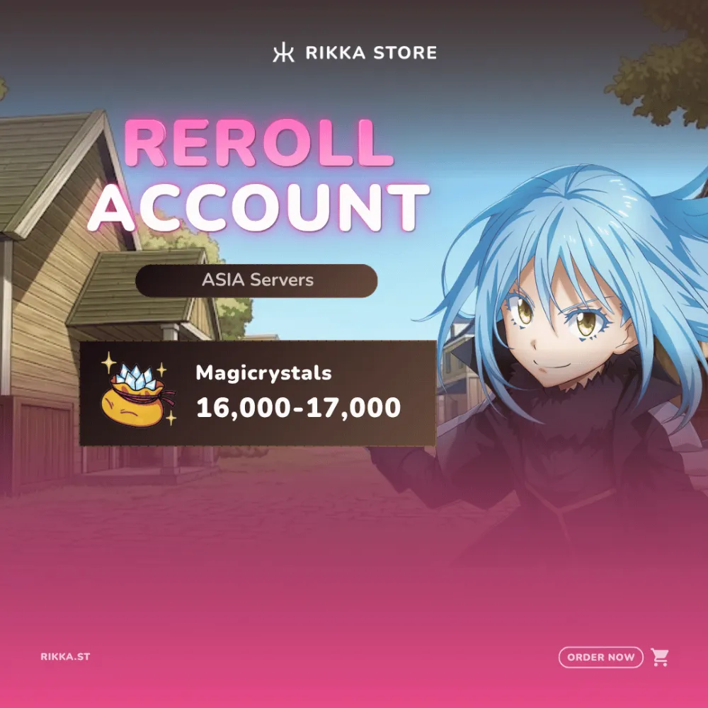 ☆ ASIA | iOS | 16000+ Magicrystals | 70x Random 5☆ Characters | Reroll Account