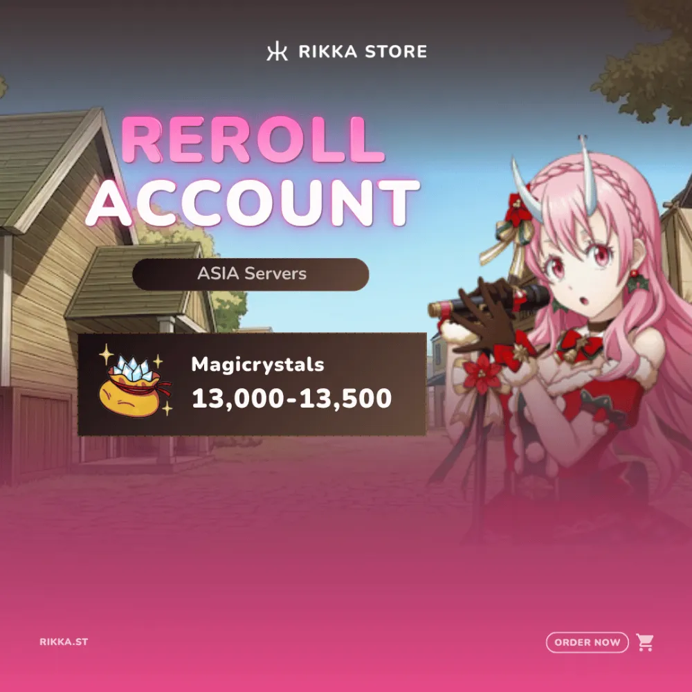 ☆ ASIA | iOS | Idol Shuna | 13000+ Magicrystals | 21-25x Random 5☆ Characters | Reroll Account