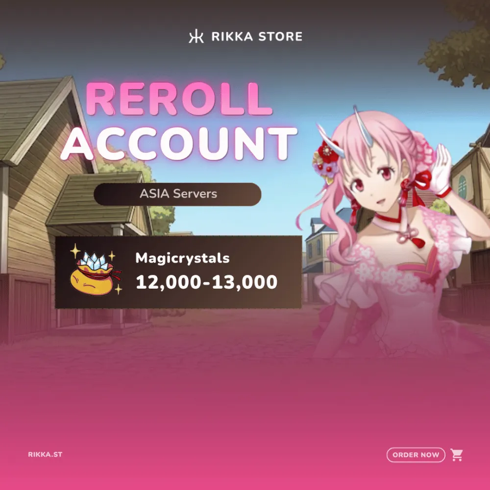 ☆ ASIA | iOS | Bride Shuna | 12000+ Magicrystals | 21-25x Random 5☆ Characters | Reroll Account