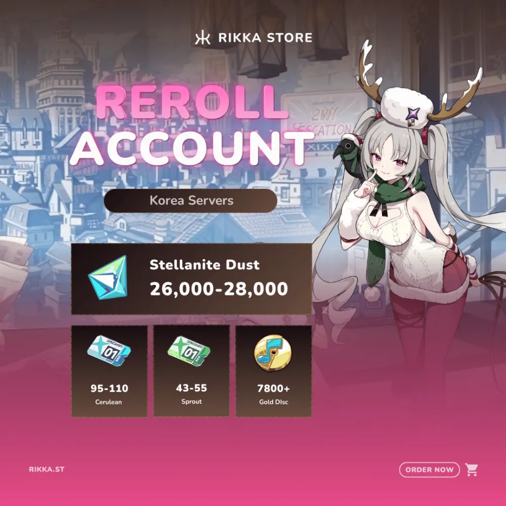 ☆ Korea | Laru (Snowish) | 26000+ Stellar Sand | 95-110x Cerulean | 43-55x Sprout | 7800+ Gold Discs