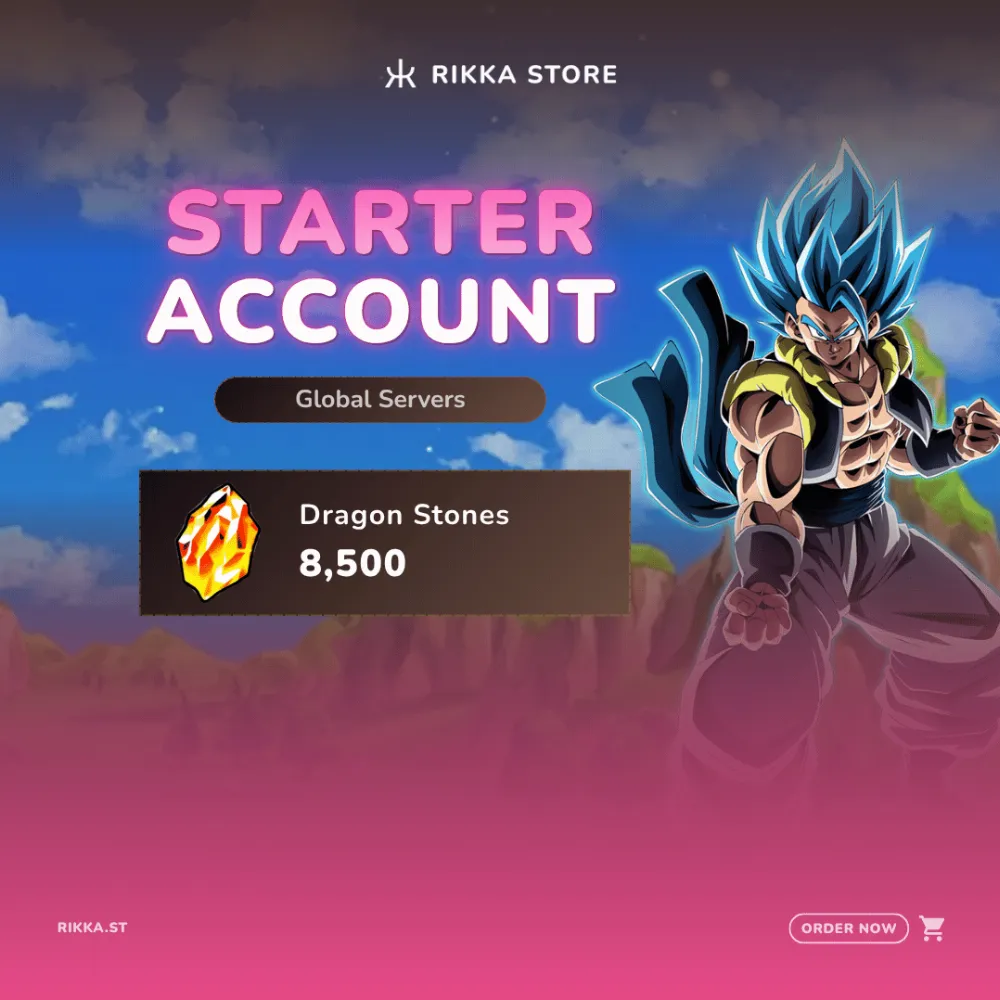 ☆ Global | Android | 8500 Dragon Stones | Lv.1 Starter Account | DM for Catalog