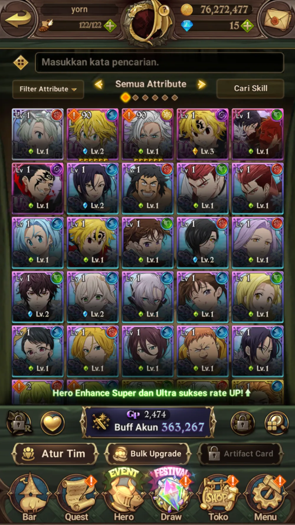 Starter 1-2 | Global | 1LR 5UR | Nemesis Meliodas 3/6 | Unlinked/Code
