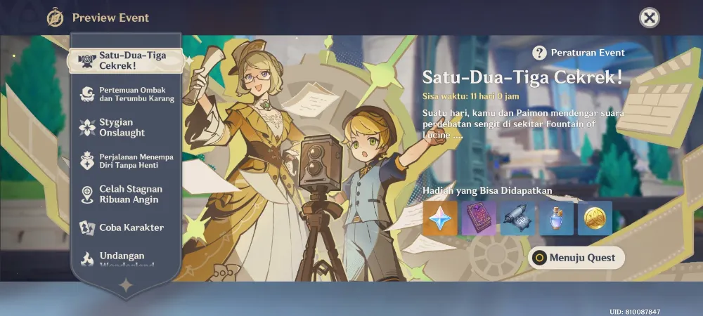 Event "Satu-Dua-Tiga Cekrek!"