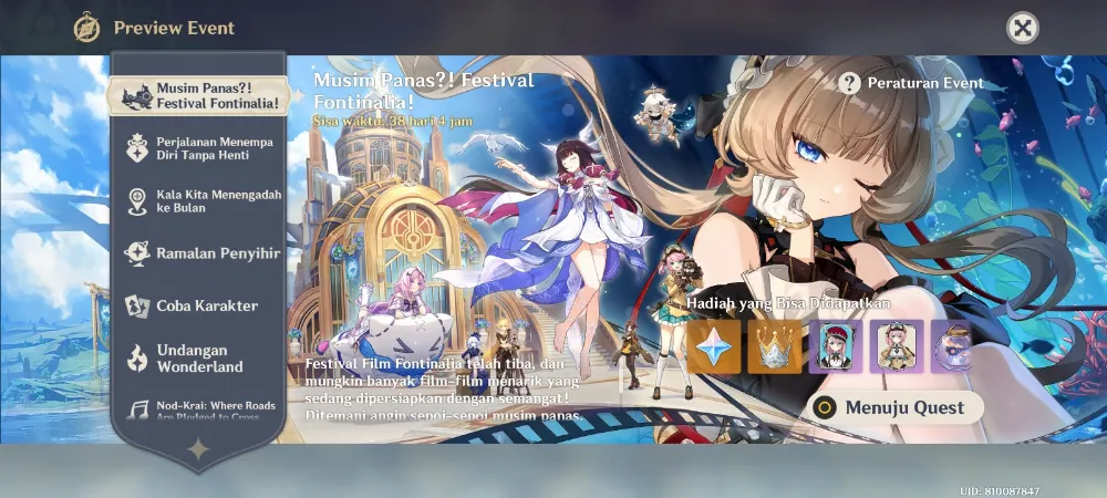 Event Musim Panas?! Festival Fontinalia!